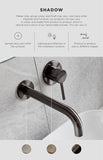 Round Wall Mixer Pinless Handle Trim Kit (In-wall Body Not Included) - Shadow Gunmetal - MW03PN-FIN-PVDGM