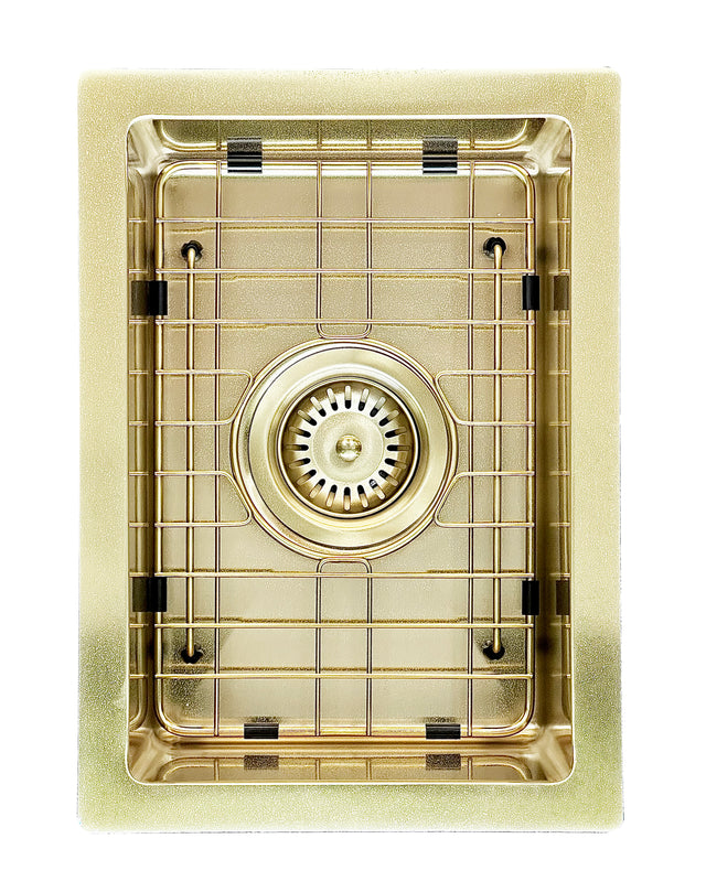 Lavello Protection Grid for MKSP-S322222 - PVD - Brushed Bronze Gold (SKU: GRID-09-PVDBB) by Meir