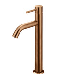 Piccola Tall Basin Mixer Tap with 130mm Spout - Lustre Bronze - MB03XL.01-PVDBZ