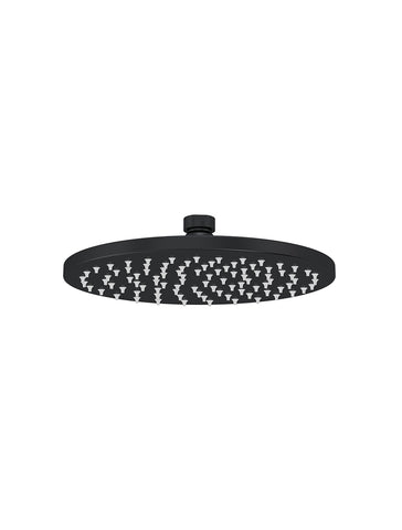 Round Shower Rose 200mm - Matte Black