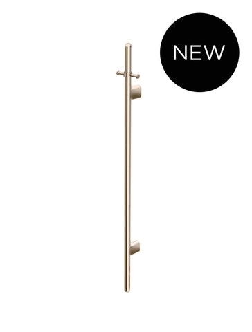 Heated Vertical Towel Rail - Champagne