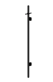 Heated Vertical Towel Rail - Matte Black - MHT02B