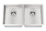 Kitchen Sink - Double Bowl 860 x 440 - PVD Brushed Nickel - MKSP-D860440-PVDBN