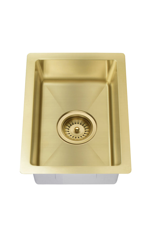 Lavello Bar Sink - Single Bowl 382 x 272 - Brushed Bronze Gold (SKU: MKSP-S322222-PVDBB) by Meir