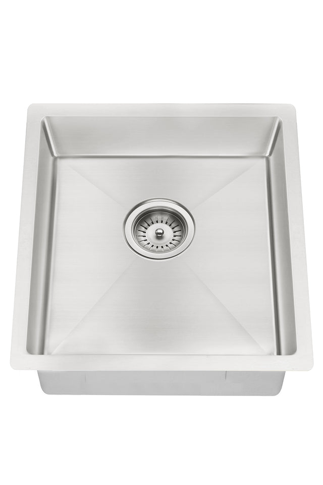 Lavello Kitchen Sink - Single Bowl 450 x 450 - PVD Brushed Nickel (SKU: MKSP-S450450-PVDBN) by Meir