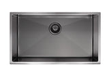Lavello Kitchen Sink - Single Bowl 760 x 440 - PVD Gunmetal Black - MKSP-S760440-PVDGM