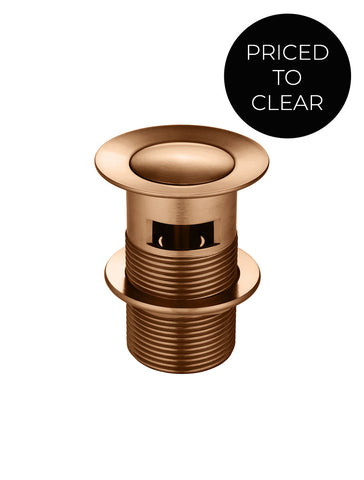 Basin Pop Up Waste 32mm - Overflow / Slotted -  Lustre Bronze