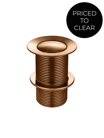 Basin Pop Up Waste 32mm - No Overflow / Unslotted -  Lustre Bronze