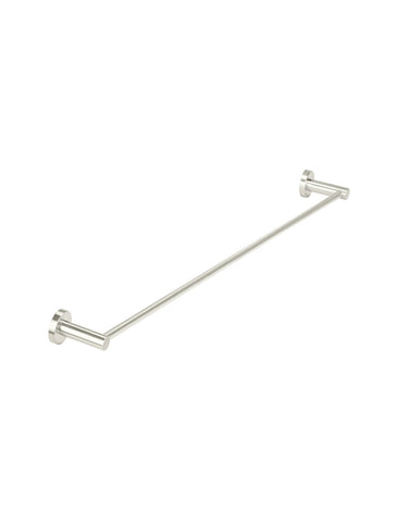 Round Single Towel Rail - PVD Brushed Nickel