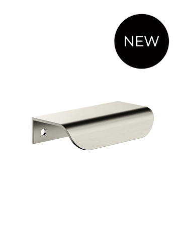 Öppen Edge-Pull 75mm Cabinet Handle (Brushed) - PVD Brushed Nickel