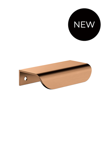 Öppen Edge-Pull 75mm Cabinet Handle (Brushed) - Lustre Bronze
