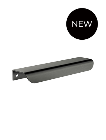 Öppen Edge-Pull 150mm Cabinet Handle (Brushed) - Shadow Gunmetal