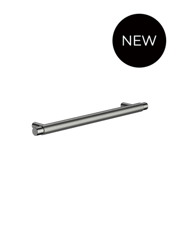 Öppen Round Pull 200mm Cabinet Handle (Linear Knurled) - Shadow Gunmetal