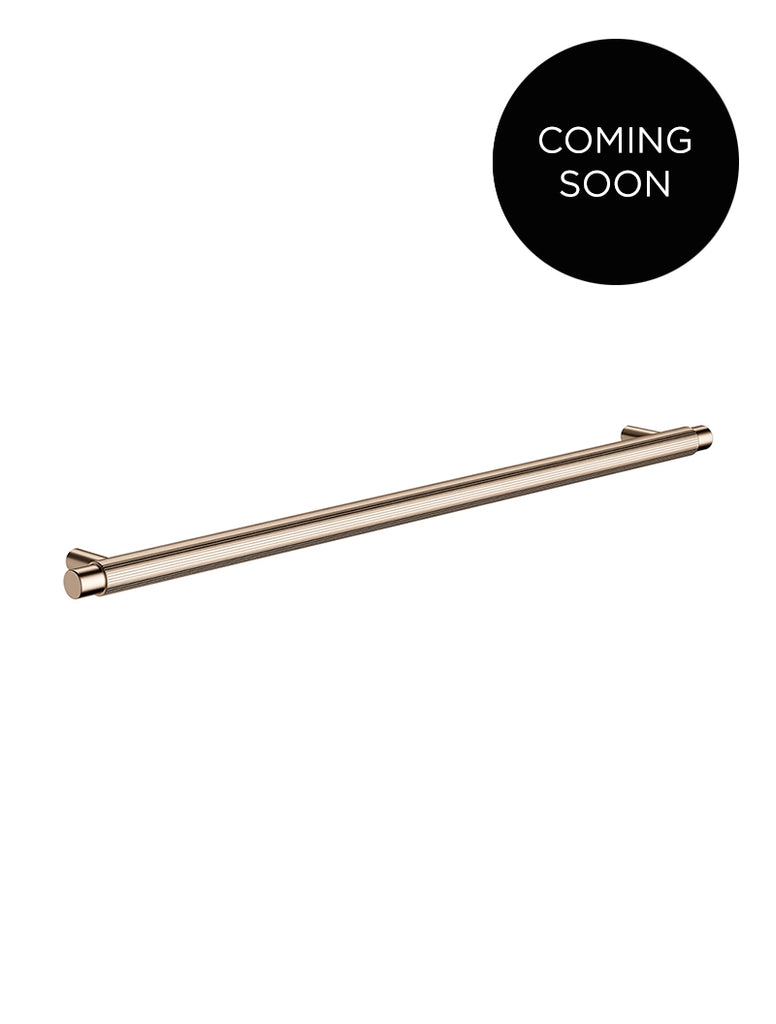 Öppen Round Pull 328mm Handle (Linear Knurled) Champagne