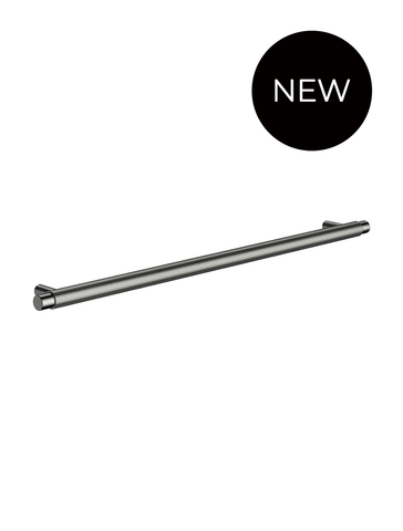 Öppen Round Pull 328mm Cabinet Handle (Linear Knurled) - Shadow Gunmetal