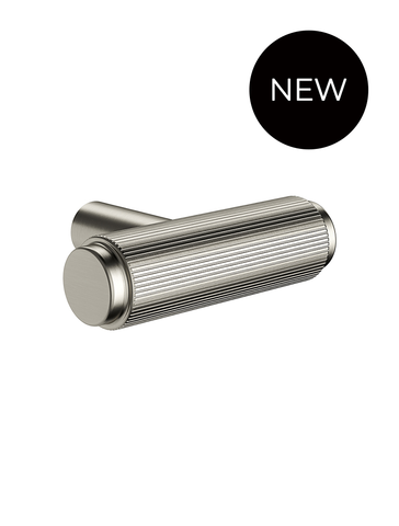 Öppen T-Pull Cabinet Handle (Linear Knurled) - PVD Brushed Nickel