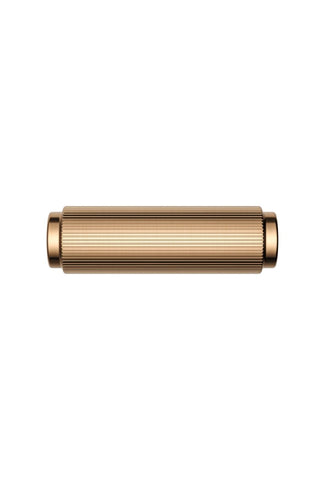 Öppen T-Pull Cabinet Handle (Linear Knurled) - Lustre Bronze