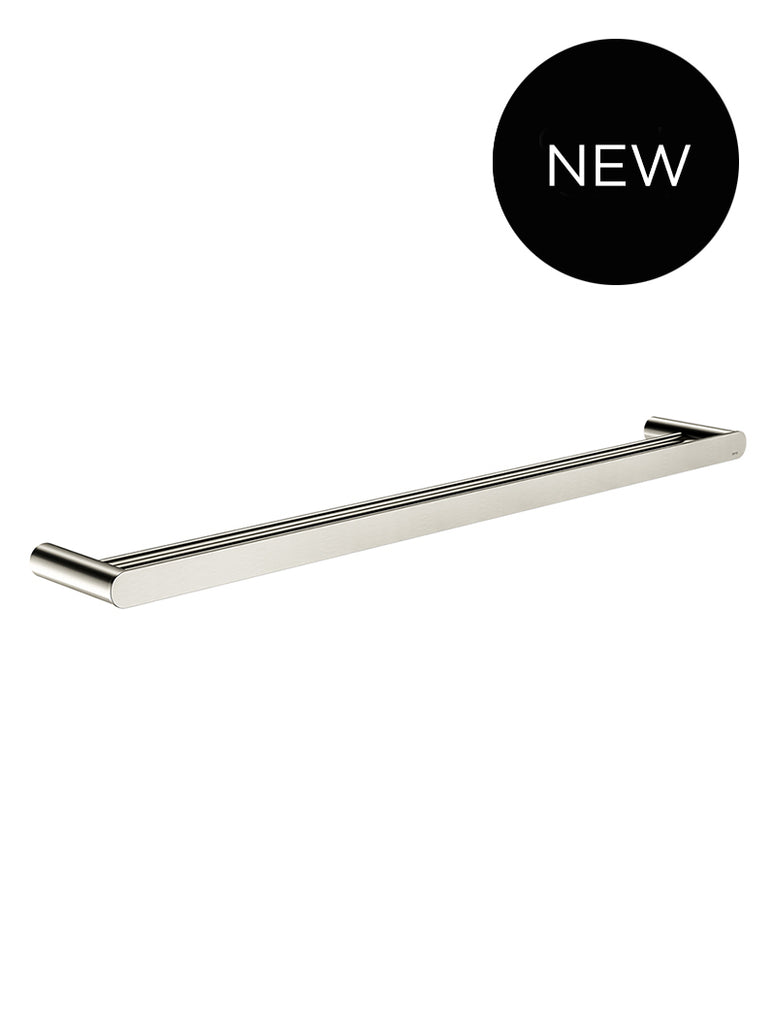 Curvae Double Towel Rail 800mm PVD Brushed Nickel MRTR 3D80N PVDBN Meir