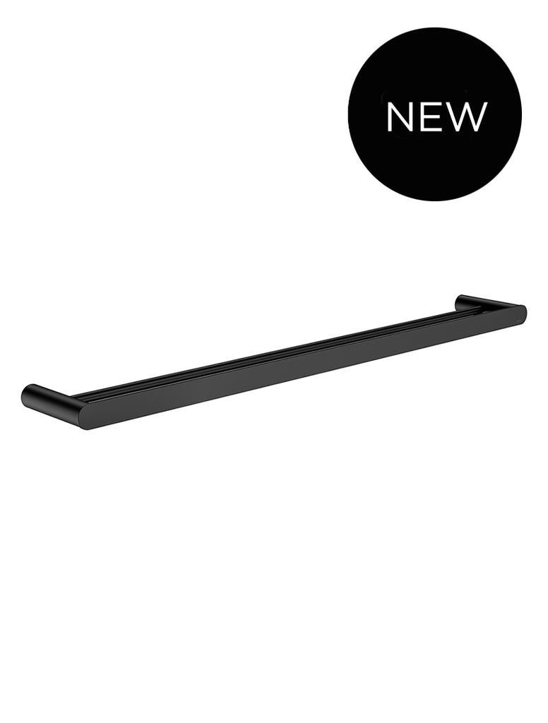 Curvae Double Towel Rail 800mm Matte Black MRTR 3D80N Meir