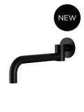 Round Swivel Wall Spout - Matte Black - MS16