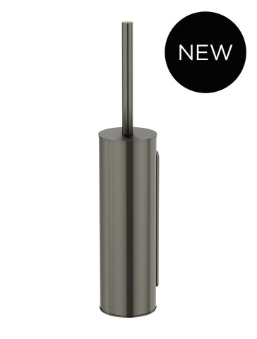 Round Toilet Brush & Holder - Shadow Gunmetal