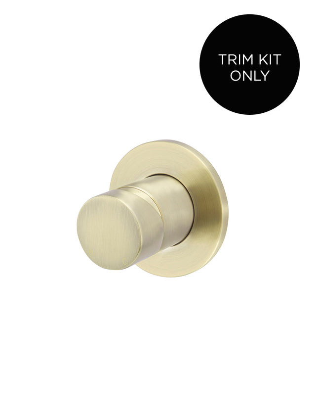 Round Wall Mixer Pinless Handle Trim Kit (In-wall Body Not Included) - PVD Tiger Bronze (SKU: MW03PN-FIN-PVDBB) by Meir
