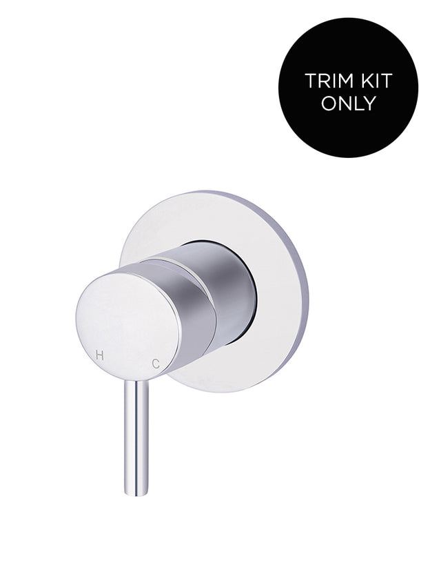 Round Wall Mixer Short Pin–lever Trim Kit (In-wall Body Not Included) - Polished Chrome (SKU: MW03S-FIN-C) by Meir