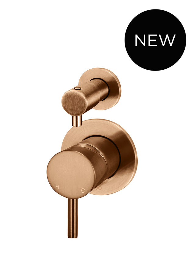 Round Diverter Mixer Trim Kit (In-wall Body Not Included) - Lustre Bronze