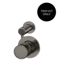 Round Diverter Mixer Pinless Handle Trim Kit (In-wall Body Not Included) - Shadow Gunmetal - MW07TSPN-FIN-PVDGM
