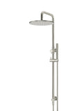 Round Combination Shower Rail, 300mm Rose, Single Function Hand Shower - PVD Brushed Nickel - MZ0706-R-PVDBN