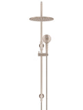 Round Gooseneck Shower Set with 300mm rose, Three-Function Hand Shower - Champagne - MZ0906-CH
