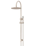 Round Gooseneck Shower Set with 300mm rose, Single-Function Hand Shower - Champagne - MZ0906-R-CH