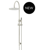 Round Gooseneck Shower Set with 300mm rose, Single-Function Hand Shower - PVD Brushed Nickel - MZ0906-R-PVDBN