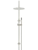 Round Gooseneck Shower Set with 300mm rose, Single-Function Hand Shower - PVD Brushed Nickel - MZ0906-R-PVDBN