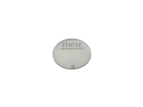 Round Colour Sample Disc - Brushed Nickel