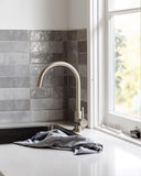 Round Gooseneck Kitchen Mixer Tap - PVD Brushed Nickel - MK03-PVDBN