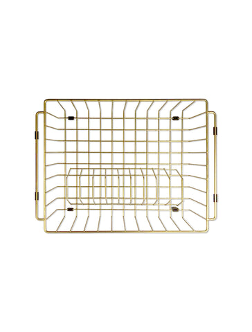 Dish Rack - PVD Brushed Bronze Gold