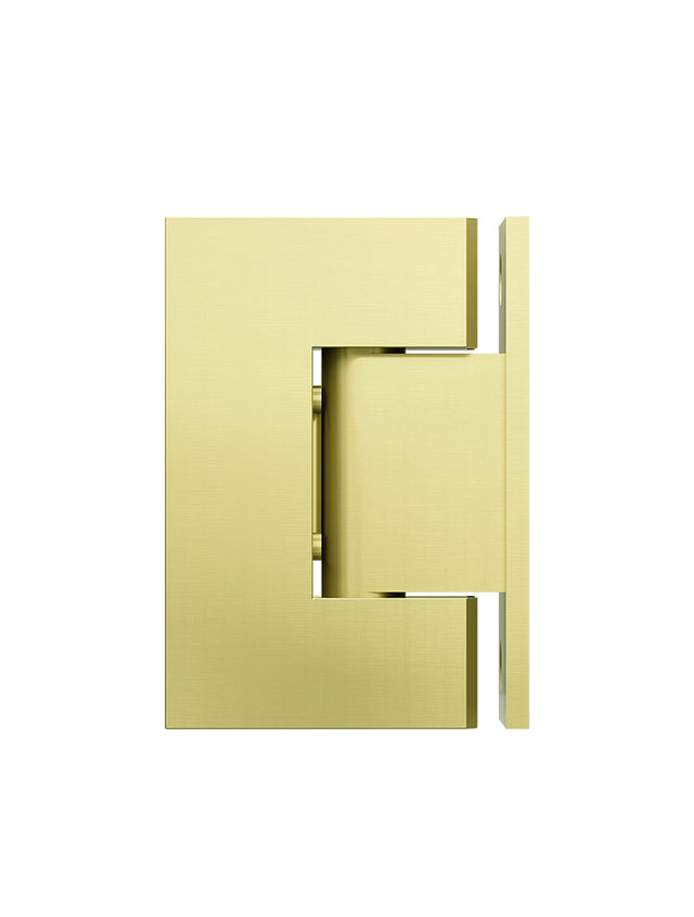 Glass to Wall Shower Door Hinge - PVD Tiger Bronze (SKU: MGA02N-PVDBB) by Meir