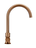 Round Gooseneck Kitchen Mixer Tap - Lustre Bronze - MK03-PVDBZ