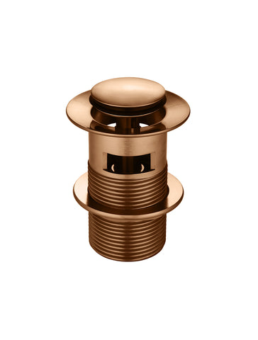 Basin Pop Up Waste 32mm - Overflow / Slotted -  Lustre Bronze