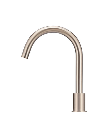 Round Hob Mounted Swivel Spout - Champagne