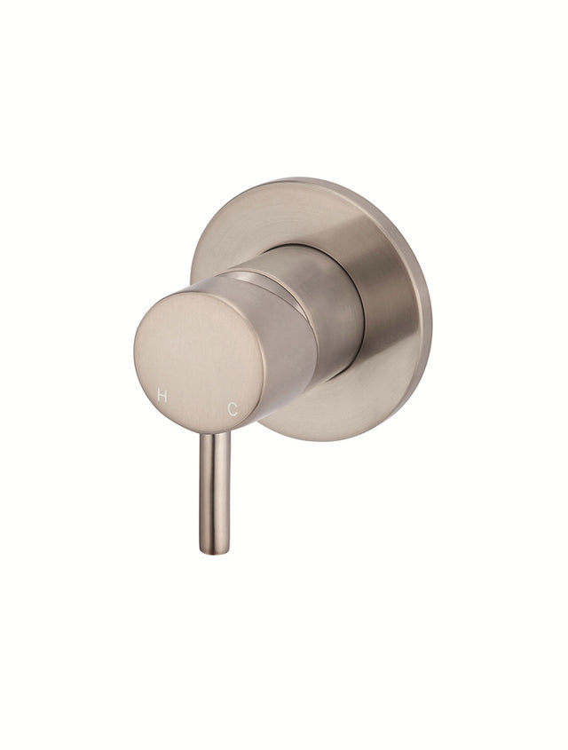 Round Wall Mixer Short Pin–lever Trim Kit (In-wall Body Not Included) - Champagne (SKU: MW03S-FIN-CH) by Meir