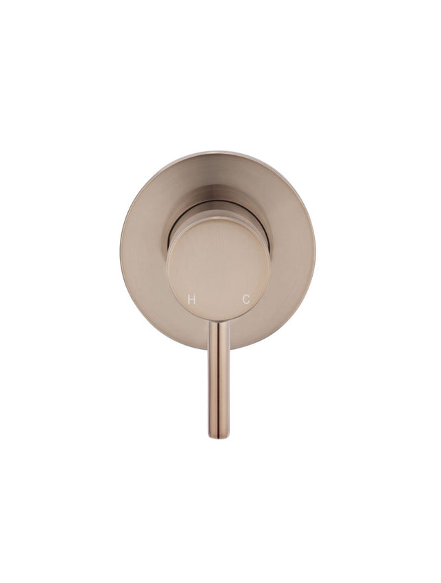 Round Wall Mixer Short Pin–lever Trim Kit (In-wall Body Not Included) - Champagne (SKU: MW03S-FIN-CH) by Meir