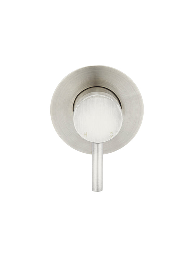 Round Wall Mixer Short Pin–lever Trim Kit (In-wall Body Not Included) - PVD Brushed Nickel (SKU: MW03S-FIN-PVDBN) by Meir