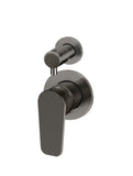 Round Diverter Mixer Paddle Handle Trim Kit (In-wall Body Not Included) - Shadow Gunmetal - MW07TSPD-FIN-PVDGM