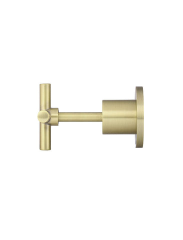 Round Cross Handle Jumper Valve Wall Top Assemblies - PVD Tiger Bronze