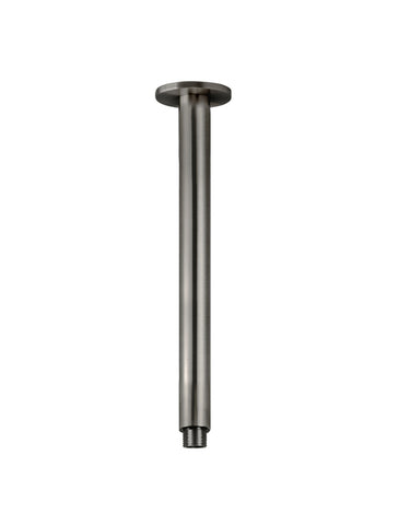 Round Ceiling Shower Arm 300mm - Shadow Gunmetal