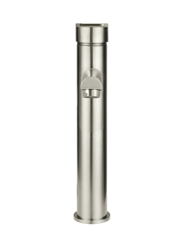 Round Paddle Tall Basin Mixer - PVD Brushed Nickel (SKU: MB04PD-R2-PVDBN) by Meir