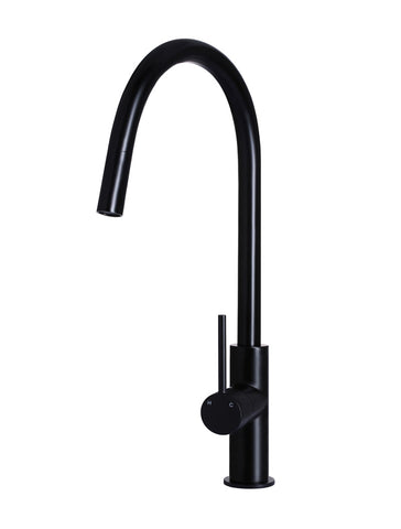 MK17 Round Piccola Pull Out Kitchen Mixer Tap - Matte Black