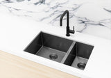 Lavello Kitchen Sink - One and Half Bowl 670 x 440 - Gunmetal Black - MKSP-D670440-GM